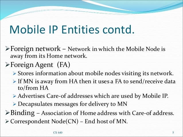 ppt on mobile ip Powerpoint.