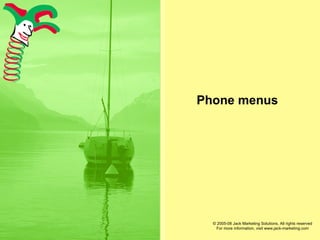Phone menus 