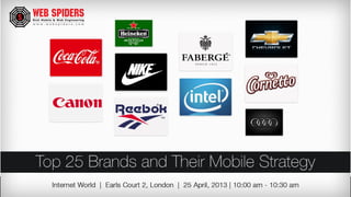 Top 25 Brands And Their Mobile
Strategy

 