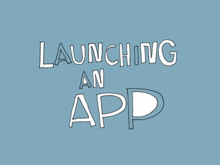 LAUNCHING AN APP
Divider for draft purposes, not for presentation
 