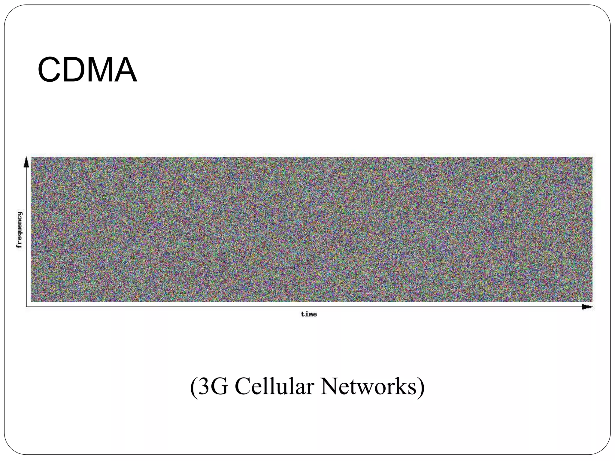 CDMA
(3G Cellular Networks)
 