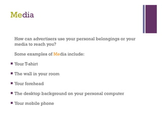 Advertising on the mobile phone