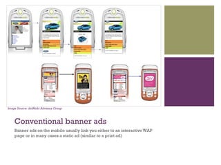 Advertising on the mobile phone