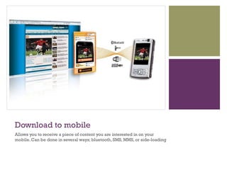 Advertising on the mobile phone