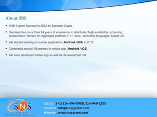 Mobile app development 