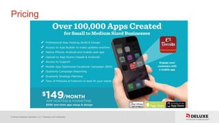 © Deluxe Enterprise Operations, LLC. Proprietary and Confidential.
Pricing
 