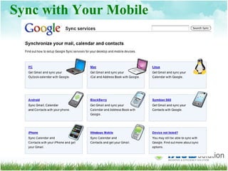 Sync with Your Mobile 