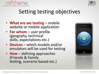 Mobile application testing | PPTX