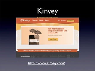 Kinvey
http://www.kinvey.com/
 