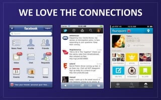 WE LOVE THE CONNECTIONS
 