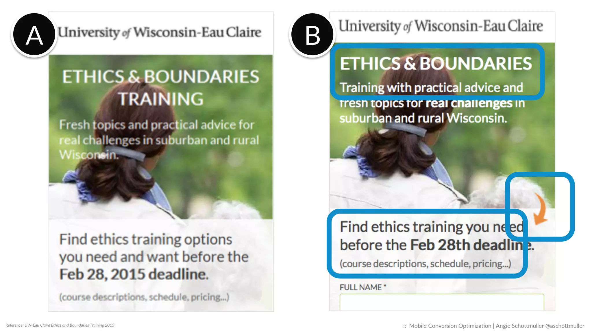 Cue  the  Scroll  
::    Mobile  Conversion  OpCmizaCon  |  Angie  SchoJmuller  @aschoJmuller  
 
