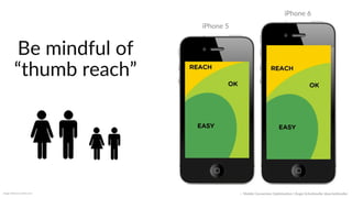 Just  get  to  the  CTA…  
(CLICK-­‐THROUGH  CONVERSION  GOALS)  
::    Mobile  Conversion  OpCmizaCon  |  Angie  SchoJmuller  @aschoJmuller  
 