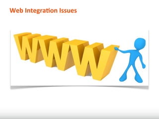 Web	
  IntegraIon	
  Issues
 