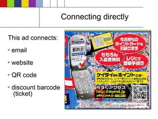 Connecting directly This ad connects: email   website QR code discount barcode   (ticket) 