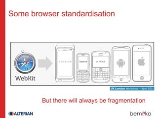 Some browser standardisation




        But there will always be fragmentation
 
