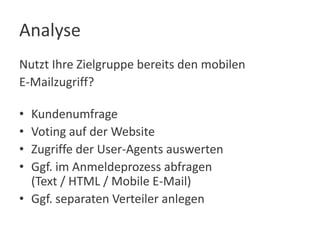 Mobile E Mail Marketing