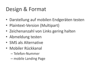 Mobile E Mail Marketing