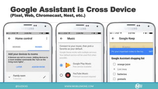 Google Assistant is Cross Device
(Pixel, Web, Chromecast, Nest, etc.)
 