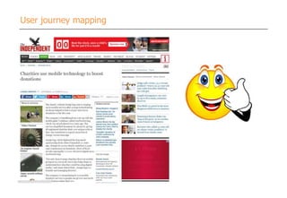 User journey mapping
 