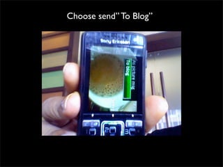 Mobile Flickr and Mobile Blogging