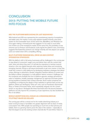 47
METHODOLOGY AND DEFINITIONS
This report utilizes data from the comScore suite
of products, including comScore MobiLens,...