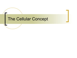 The Cellular Concept 