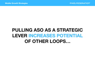 Mobile Growth Strategies
PULLING ASO AS A STRATEGIC
LEVER INCREASES POTENTIAL
OF OTHER LOOPS…
 