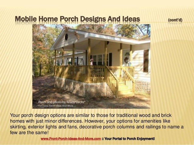 Porch Design Ideas For Mobile Homes