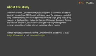 About the study
The Mobile Internet Consumer report produced by MMA & Vserv.mobi is based on
a primary survey of over 3000...