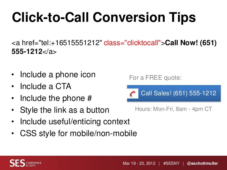 mobile landing page optimization ses new york 2012 ses one form