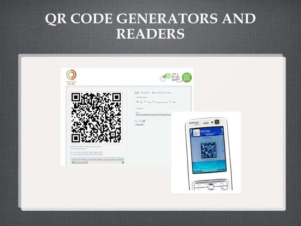 QR CODE GENERATORS AND READERS