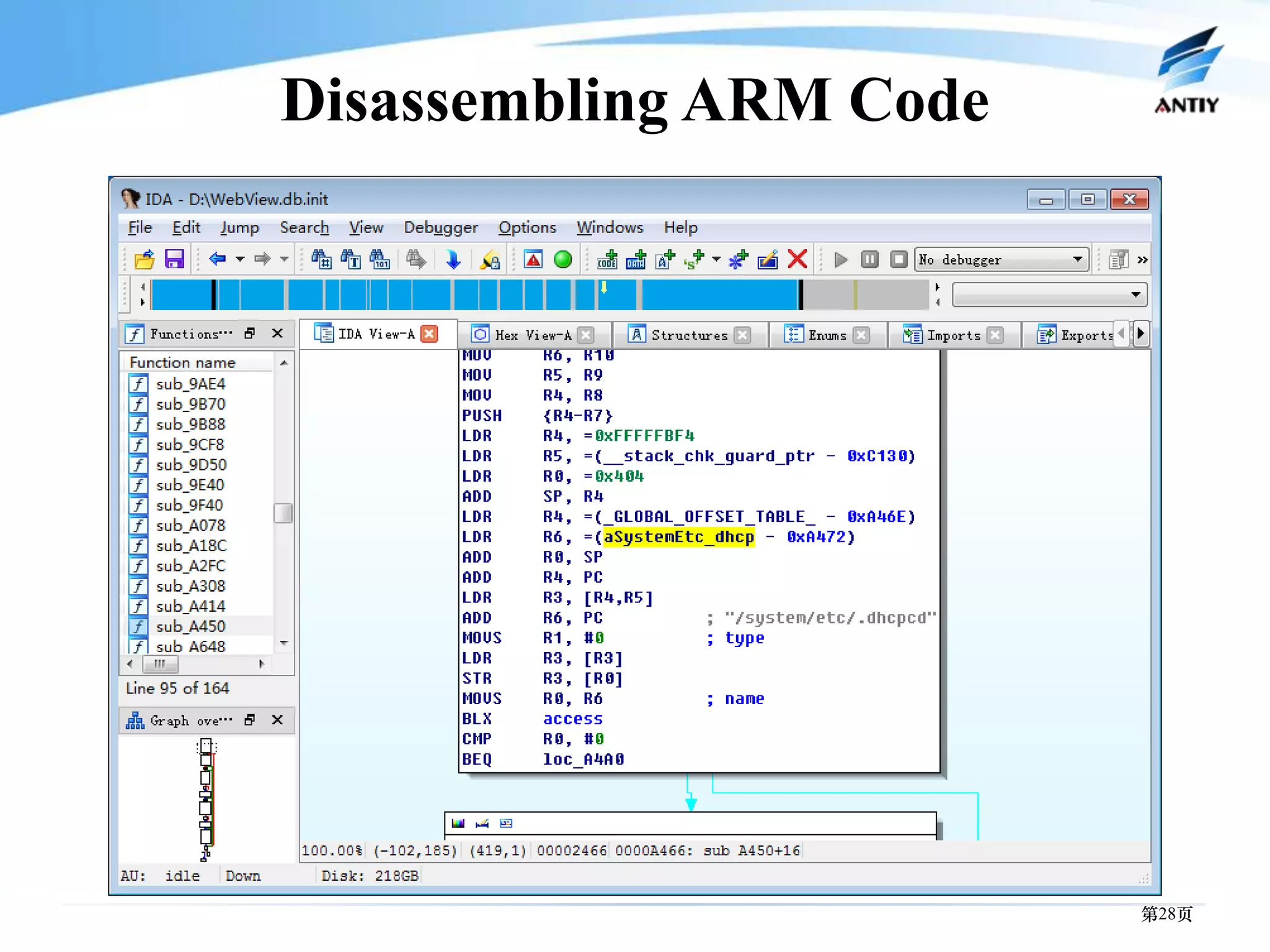 Disassembling ARM Code




                         第28页
 