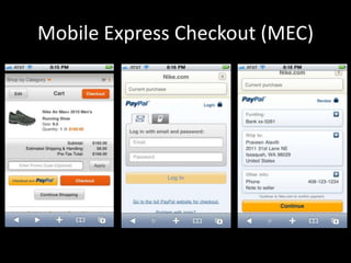 Mobile Express Checkout (MEC)
 