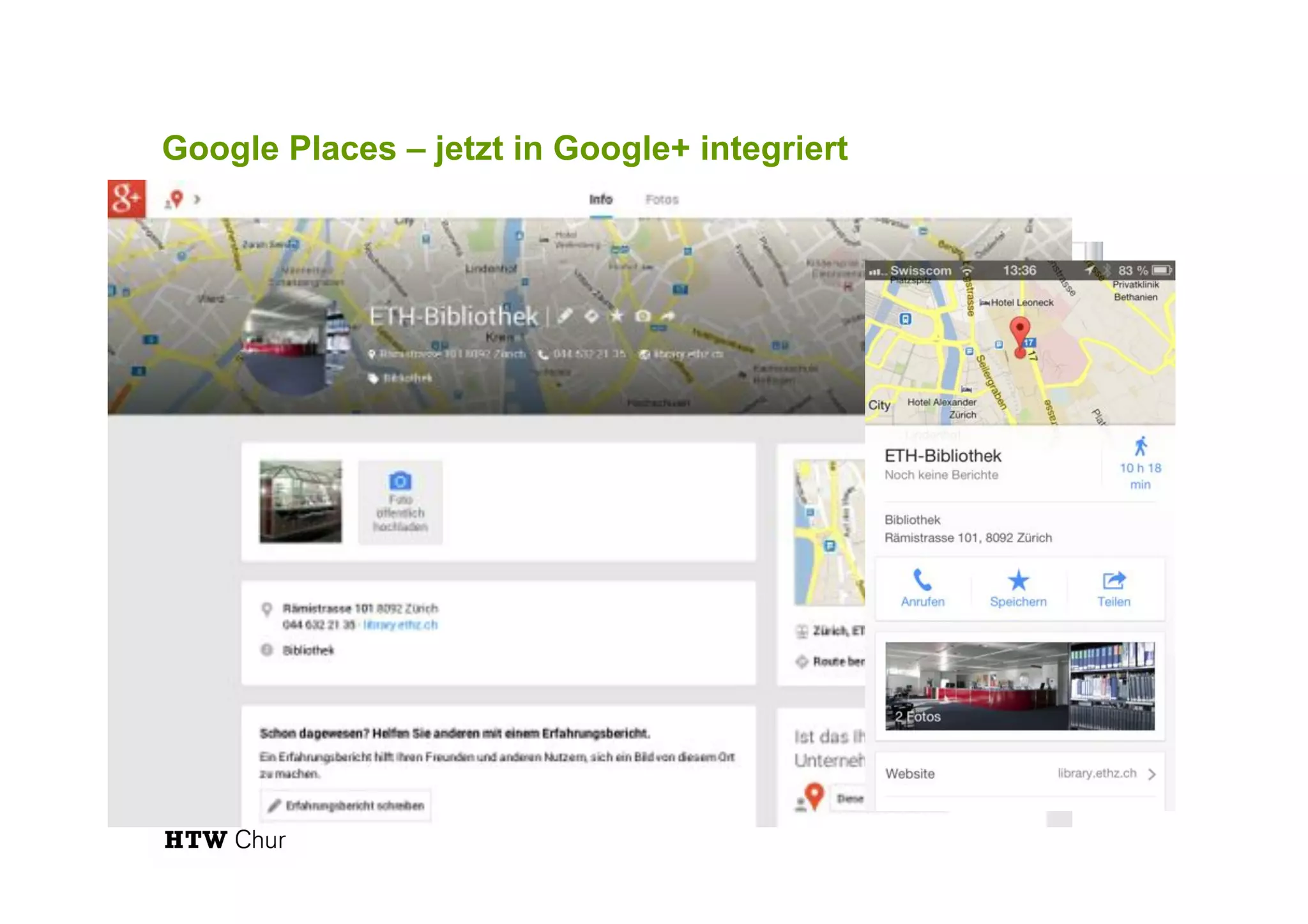Google Places – jetzt in Google+ integriert
 