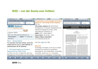 IEEE – von der Suche zum Volltext
 