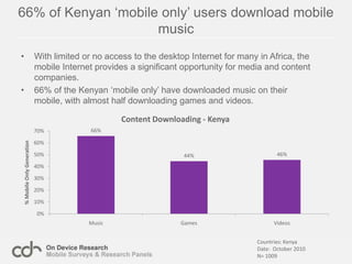 The Mobile Only Internet Generation<br />Mobile Internet Usage in:<br />Africa<br />Asia<br />Net Promoter for Mobile Inte...