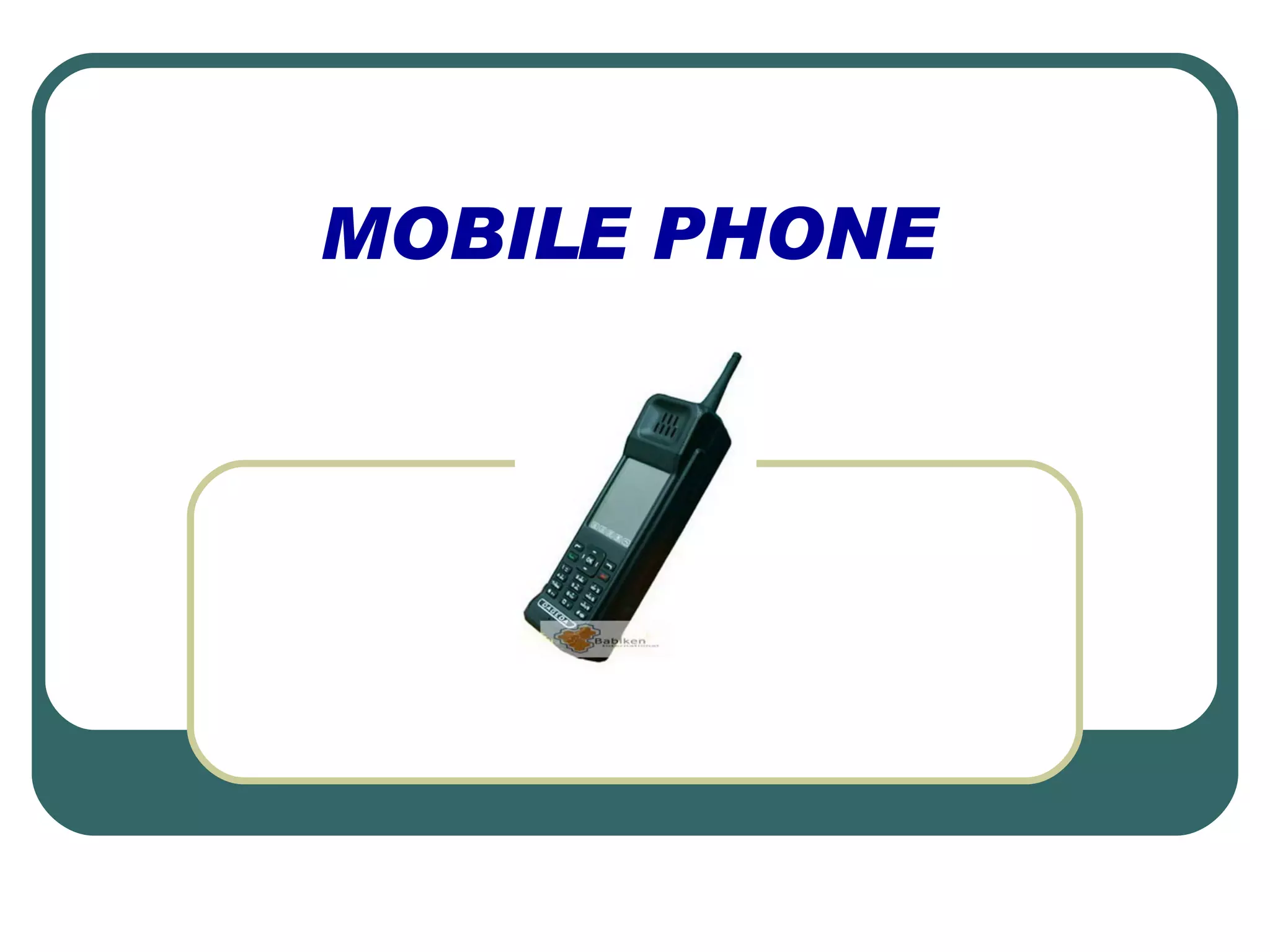 mobile phone | PPT