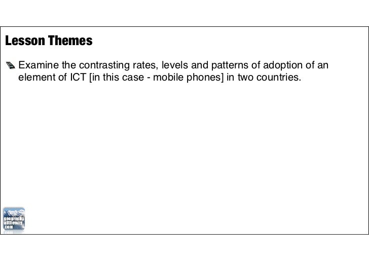 IB Geography Global Interactions Mobile Phones