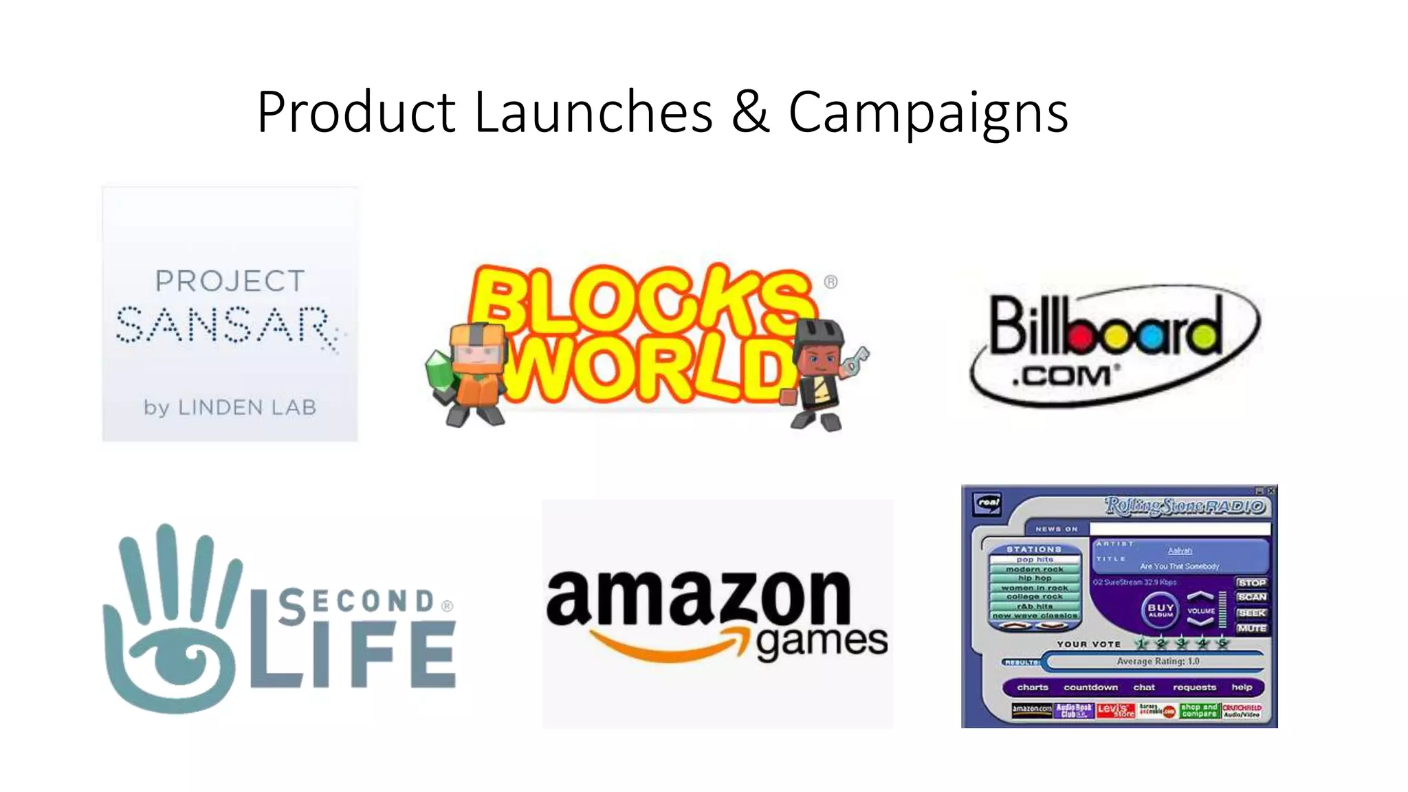 Product Launches & Campaigns
 