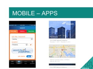 MOBILE – APPS
#BLOGGING4JOBS
 