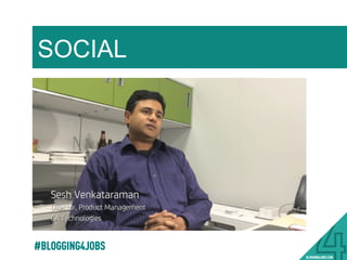 SOCIAL
#BLOGGING4JOBS
 