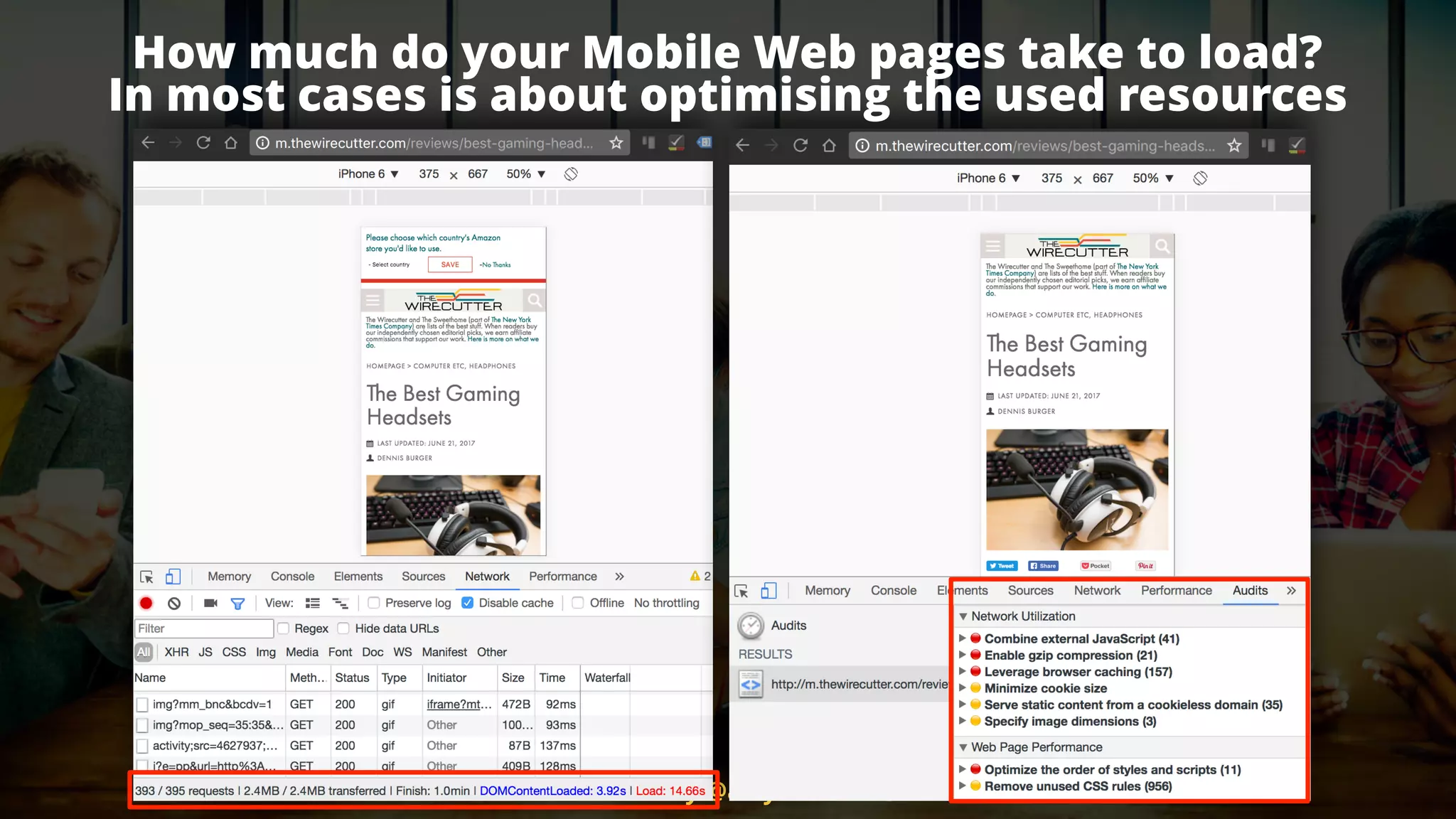#mobileﬁrstseo by @aleyda from @orainti
How much do your Mobile Web pages take to load? 
In most cases is about optimising the used resources
 