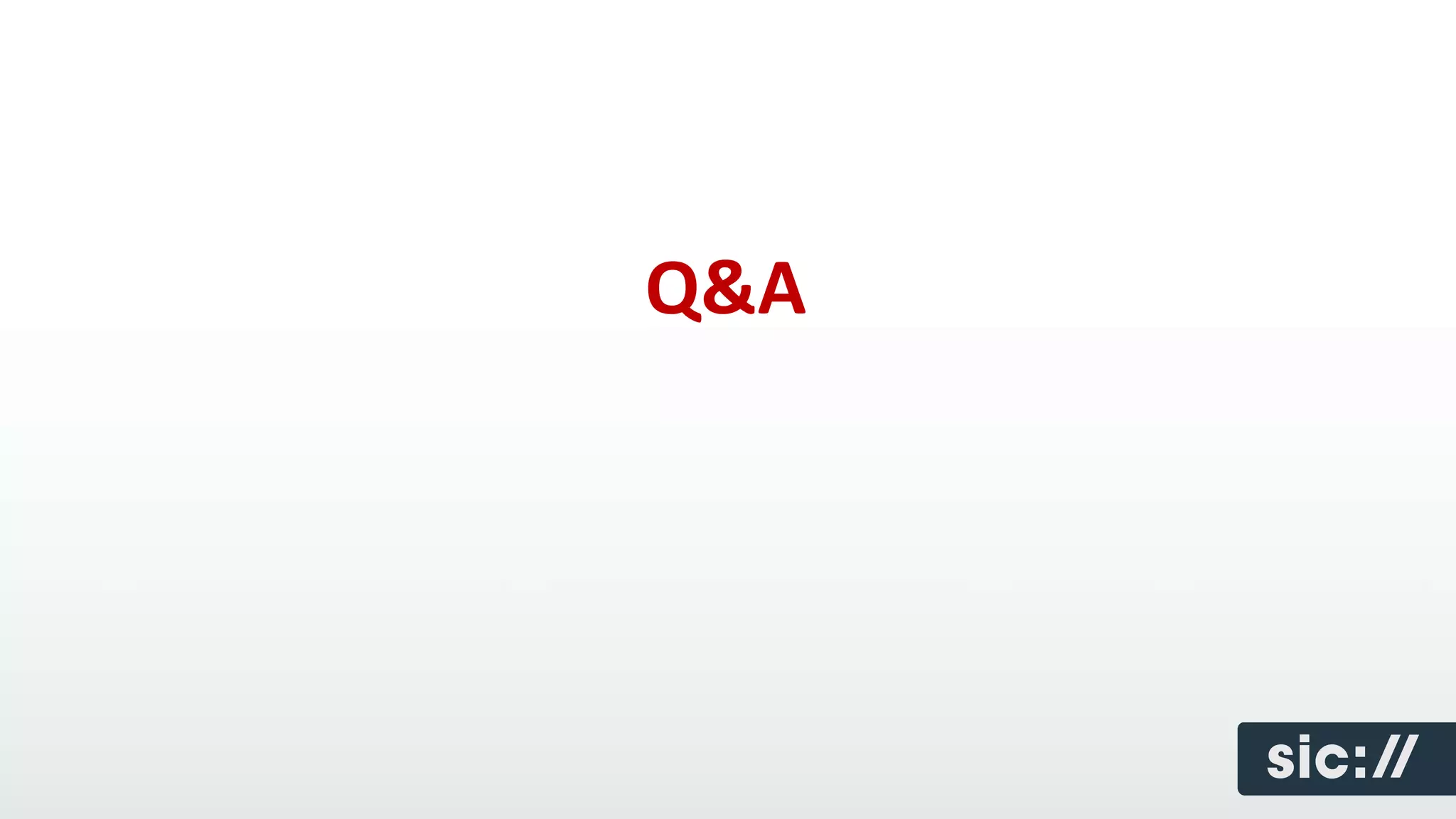 Q&A
 
