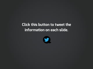 Click this button to tweet the
information on each slide.

 