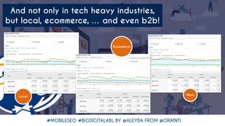 #MOBILESEO #BIGDIGITALADL BY @ALEYDA FROM @ORAINTI
And not only in tech heavy industries,
but local, ecommerce, … and even...
