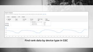 Find rank data by device type in GSC
 