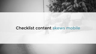 Checklist content skews mobile
 