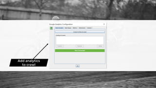 Add analytics
to crawl
 