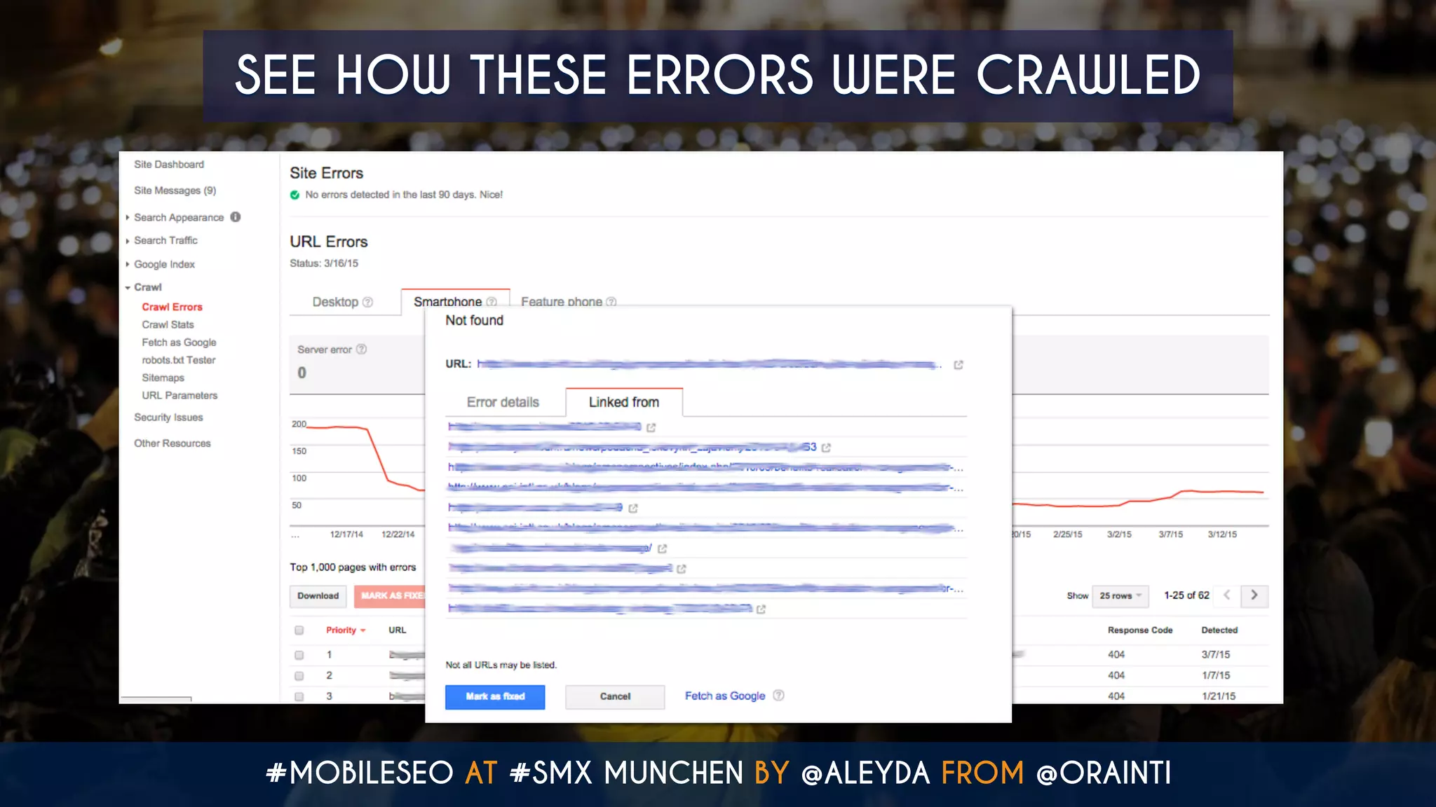 #MOBILESEO AT #SMX MUNCHEN BY @ALEYDA FROM @ORAINTI
SEE HOW THESE ERRORS WERE CRAWLED
 