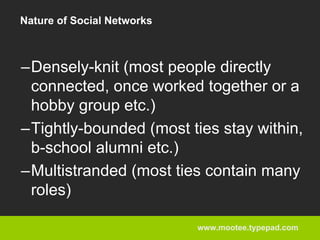 Mobile Social Network - Idris Mootee